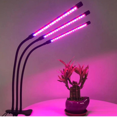 Фитолампа для растений 50 Вт LED светильник на управлении со сменой цвета и таймером четверной