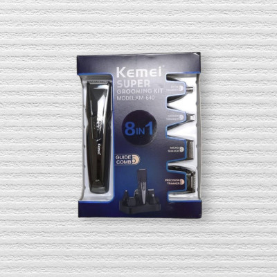 Багатофункціональний тример KEMEI KM-640 Бездротова акумуляторна машинка для стрижки волосся та бороди 8 в 1 Багатофункціональний тример KEMEI KM-640 Бездротова акумуляторна машинка для стрижки волосся та бороди 8 в 1