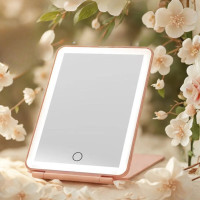 Зеркало для макияжа со светодиодной подсветкой 3 режима LED Mirror Настольное аккумуляторное зеркальце