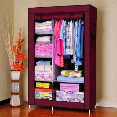 Тканинна шафа на 6 секцій органайзер Simple Wardrobe каркасний стелаж для зберігання одягу та взуття Тканинна шафа на 6 секцій органайзер Simple Wardrobe каркасний стелаж для зберігання одягу та взуття