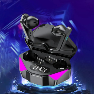 Беспроводные сенсорные наушники с RGB подсветкой и зарядным кейсом Bluetooth гарнитура TWS-Х15