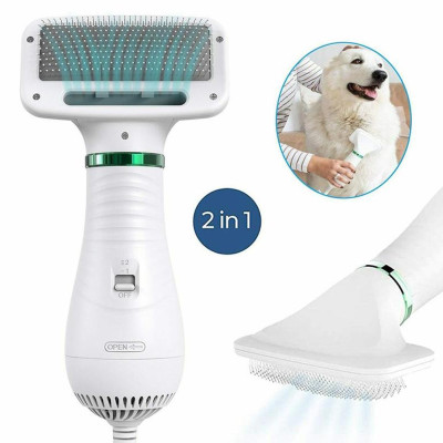 Щётка фен для шерсти собак и кошек 2в1 для груминга животных PET Grooming Dryer массажёр расчёска для шерсти Щётка фен для шерсти собак и кошек 2в1 для груминга животных PET Grooming Dryer массажёр расчёска для шерсти