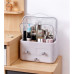 Органайзер для косметики Пылезащитный Водонепроницаемый Cosmetic Storage Box LD 288 Двухъярусный бокс Серый