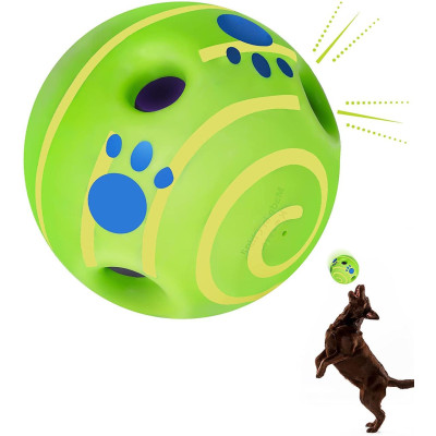 Игрушка интерактивная для собак Хихикающий мяч WOOPY BALL 14 cм для тренировок спорта домашних животных