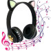 Наушники беспроводные с ушками Cat Ear VZV 23M детские наушники кошачьи ушки с микрофоном