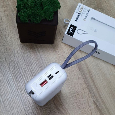 Powerbank Портативный Повербанк Veron 30000 mAh Micro Type С Lightning Пауэрбанк для зарядки телефона