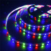 Светодиодная Led лента Strip RGB 5 м 2835 с пультом и переходником Светодиодное освещение на самоклейке Светодиодная Led лента Strip RGB 5 м 2835 с пультом и переходником Светодиодное освещение на самоклейке