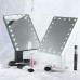 Косметичне дзеркало для макіяжу настільне з підсвічуванням LED Mirror сенсорне White 22 світлодіода Косметичне дзеркало для макіяжу настільне з підсвічуванням LED Mirror сенсорне White 22 світлодіода