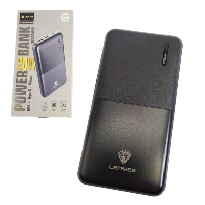 Power bank 10000 mAh LENYES внешний аккумулятор универсальное зарядное устройство повербанк тайп си и юсб Power bank 10000 mAh LENYES внешний аккумулятор универсальное зарядное устройство повербанк тайп си и юсб