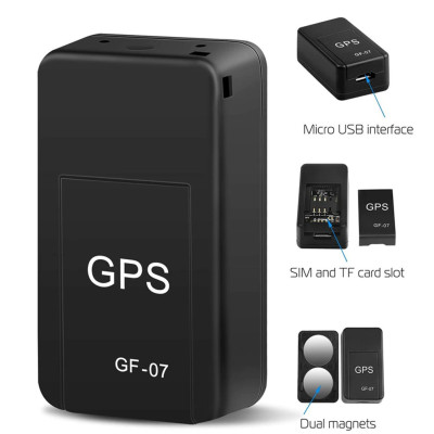 Мини GSM GF 07 трекер маячок для отслеживания GSM сигнализация со встроенными магнитами для крепления