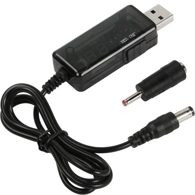 USB кабель для роутера від Power Bank перехідник перетворювач 9V 12V кабель живлення від повербанку USB кабель для роутера від Power Bank перехідник перетворювач 9V 12V кабель живлення від повербанку