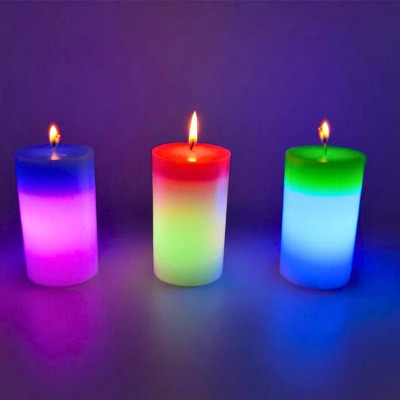 Воскова свічка з підсвічуванням світлодіодна хамелеон Candled Magic LED міняюча колір магічна декоративна Воскова свічка з підсвічуванням світлодіодна хамелеон Candled Magic LED міняюча колір магічна декоративна