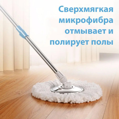 Швабра з відром Spin Mop з автоматичним віджиманням та полосканням турбо швабра ледарка з центрифугою Швабра з відром Spin Mop з автоматичним віджиманням та полосканням турбо швабра ледарка з центрифугою