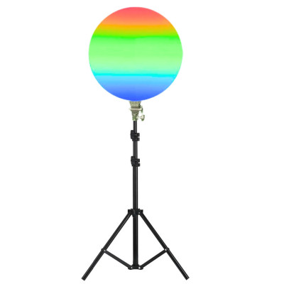 Светодиодная круглая лампа RGB-LED Fill Light GS-450 цветная 45см с пультом и штативом 2м для студийной съёмки Светодиодная круглая лампа RGB-LED Fill Light GS-450 цветная 45см с пультом и штативом 2м для студийной съёмки
