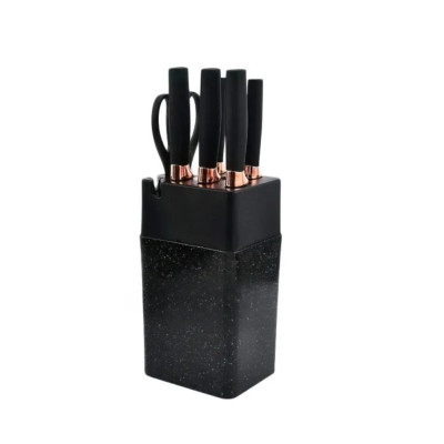 Набор кухонных ножей Knife Set 7 предметов на подставке из нержавеющей стали Набор кухонных ножей Knife Set 7 предметов на подставке из нержавеющей стали
