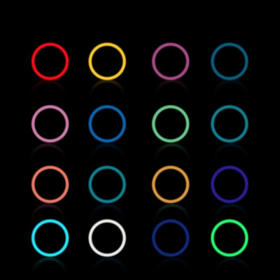 Кільцева кольорова LED лампа RGB 45 см Світлодіодна професійна селфі лампа для фото відеозйомок MJ18 Кільцева кольорова LED лампа RGB 45 см Світлодіодна професійна селфі лампа для фото відеозйомок MJ18