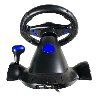 Кермо з педалями 3в1 Vibration Steering wheel педалями газу та гальма мультимедійний універсальний джойстик-кермо Кермо з педалями 3в1 Vibration Steering wheel педалями газу та гальма мультимедійний універсальний джойстик-кермо