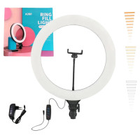 Светодиодная кольцевая лампа 39 см А380 Ring Fill Light LED селфи лампа для фото видео блогеров визажистов Светодиодная кольцевая лампа 39 см А380 Ring Fill Light LED селфи лампа для фото видео блогеров визажистов