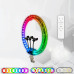 Светодиодная кольцевая лампа RGB 3D 45 см со штативом 2 м цветная двухсторонняя LED Селфи кольцо Светодиодная кольцевая лампа RGB 3D 45 см со штативом 2 м цветная двухсторонняя LED Селфи кольцо