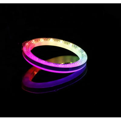 Кольцевая лампа светодиодная 3D RGB 30 см цветная двухсторонняя LED Селфи кольцо для фото блогеров от usb Кольцевая лампа светодиодная 3D RGB 30 см цветная двухсторонняя LED Селфи кольцо для фото блогеров от usb