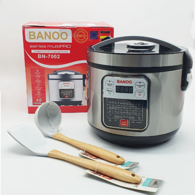 Мультиварка Пароварка Banoo 48 программ для кухни Многофункциональная на 6 л 1500Вт и лопатка половник BN-7002