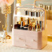 Органайзер для косметики Пилезахисний Водонепроникний Cosmetic Storage Box LD 288 Двох'ярусний бокс Рожевий Органайзер для косметики Пилезахисний Водонепроникний Cosmetic Storage Box LD 288 Двох'ярусний бокс Рожевий