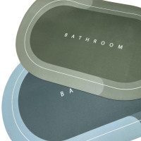 Коврик в ванной влаговпитывающий диатомитовый противоскользящий для ванной впитывающий влагу овальный 40х58см Коврик в ванной влаговпитывающий диатомитовый противоскользящий для ванной впитывающий влагу овальный 40х58см