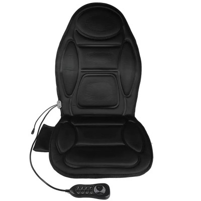 Автомобільна накидка на крісло з підігрівом та пультом чорна Robotic Cushion Massage Автомобільна накидка на крісло з підігрівом та пультом чорна Robotic Cushion Massage