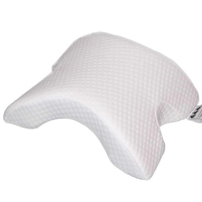 Ортопедическая Подушка туннель с памятью Memory Foam Pillow с тоннелем для руки для шеи с пеной Белая