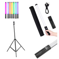 Набор блогера для фото и видео Лампа LED для селфи Stick RGB с штативом 2м и пультом