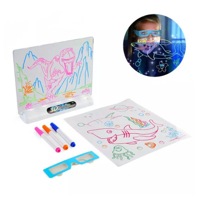 Дошка для малювання з ефектом 3D Magic Drawing Board Планшет для дітей 3д Набір для дитячої творчості Дошка для малювання з ефектом 3D Magic Drawing Board Планшет для дітей 3д Набір для дитячої творчості