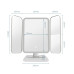 Косметическое тройное LED зеркало аккумуляторное XW 810 с 3 режимами подсветки Настольное сенсорное зеркало