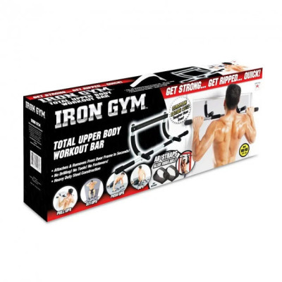 Домашний турник тренажер брусья в дверной проём Iron Gym 3в1 Айрон Жим Домашний турник тренажер брусья в дверной проём Iron Gym 3в1 Айрон Жим