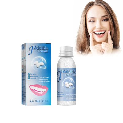 Полимерный гель в гранулах пломба Moldable false teeth Клей в шариках для ремонта зубов