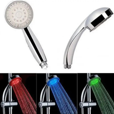 Душевая лейка со светодиодной подсветкой led shower 7 Colors верхний душ ванной комнаты светодиодная насадка Душевая лейка со светодиодной подсветкой led shower 7 Colors верхний душ ванной комнаты светодиодная насадка