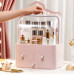 Органайзер для косметики Пилезахисний Водонепроникний Cosmetic Storage Box LD 288 Двох'ярусний бокс Рожевий Органайзер для косметики Пилезахисний Водонепроникний Cosmetic Storage Box LD 288 Двох'ярусний бокс Рожевий