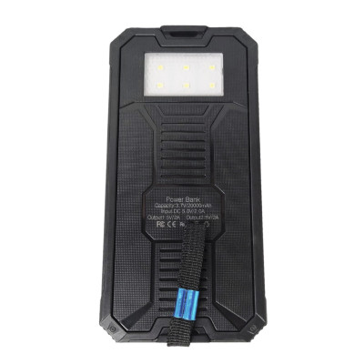 Повербанк 15000 mAh Power bank от солнечной панели Solar зарядное устройство для телефона с фонариком Повербанк 15000 mAh Power bank от солнечной панели Solar зарядное устройство для телефона с фонариком