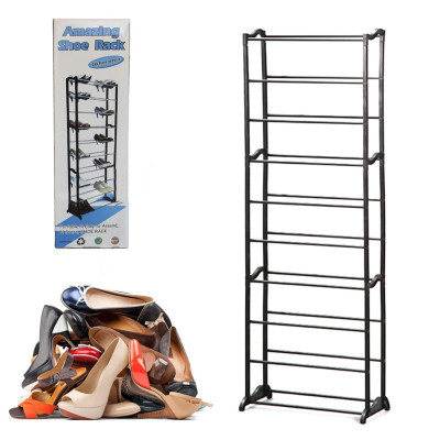 Полку складна для взуття Стелаж стійка підставка пластикова Amazing Shoe Rack Органайзер для речей Полку складна для взуття Стелаж стійка підставка пластикова Amazing Shoe Rack Органайзер для речей