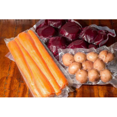 Пакеты для вакууматора 20х25 см гофрированные для продуктов Вакуумные пакеты для вакуумного упаковщика 25 шт Пакеты для вакууматора 20х25 см гофрированные для продуктов Вакуумные пакеты для вакуумного упаковщика 25 шт