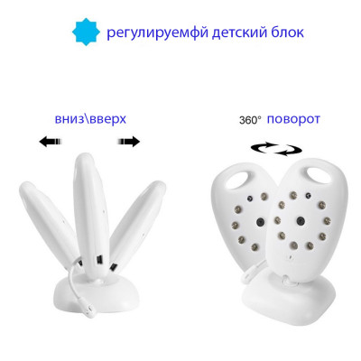 Відео няня Baby Monitor VB601 з режимом нічного бачення двосторонній зв'язок радіо няня контроль температури Відео няня Baby Monitor VB601 з режимом нічного бачення двосторонній зв'язок радіо няня контроль температури