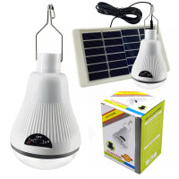 Лампа акумуляторна Solar Led Light GR 020 світильник із сонячною панеллю ліхтар світлодіодний на гачку Лампа акумуляторна Solar Led Light GR 020 світильник із сонячною панеллю ліхтар світлодіодний на гачку