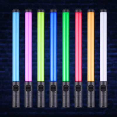 Лампа Led аккумуляторная жезл RGB Light Stick светодиодная разноцветная лампа палка с пультом для фото и видео Лампа Led аккумуляторная жезл RGB Light Stick светодиодная разноцветная лампа палка с пультом для фото и видео
