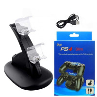 Зарядна док станція тримач для джойстиків ps4 Slim або Pro вертикальна подвійна підставка зарядний пристрій Зарядна док станція тримач для джойстиків ps4 Slim або Pro вертикальна подвійна підставка зарядний пристрій