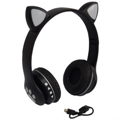 Наушники беспроводные с ушками Cat Ear VZV 23M детские наушники кошачьи ушки с микрофоном Наушники беспроводные с ушками Cat Ear VZV 23M детские наушники кошачьи ушки с микрофоном