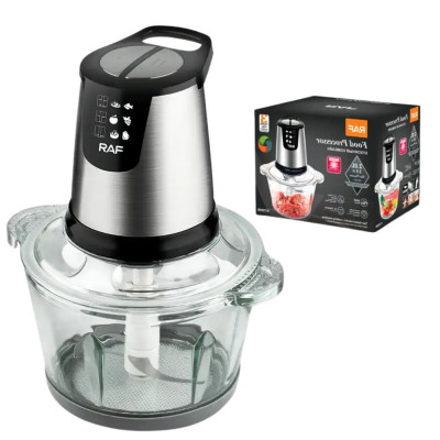 Універсальний подрібнювач для продуктів 1000 Вт RAF кухонний блендер чоппер 1,7л R7009 скляна чаша Універсальний подрібнювач для продуктів 1000 Вт RAF кухонний блендер чоппер 1,7л R7009 скляна чаша