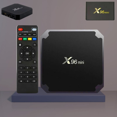 Цифровая смарт приставка с пультом Smart TV Box X96 Mini на Android медиаплеер для телевизора 4/32 GB Цифровая смарт приставка с пультом Smart TV Box X96 Mini на Android медиаплеер для телевизора 4/32 GB
