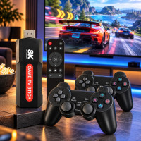 Ігрова консоль Game TV Stick 8K Q9 Max для телевізора з двома бездротовими геймпадами та ретро іграми Ігрова консоль Game TV Stick 8K Q9 Max для телевізора з двома бездротовими геймпадами та ретро іграми