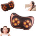 Массажная подушка для шеи и спины 8 шариков Massage pillow Роликовый массажер подушка для тела с ик подогревом