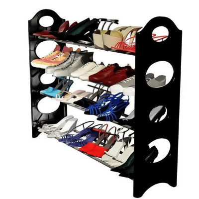 Органайзер полиця для взуття стелаж shoe rack складана стійка підставка чорна шафа для взуття Органайзер полиця для взуття стелаж shoe rack складана стійка підставка чорна шафа для взуття
