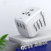 Универсальный сетевой USB адаптер для путешествий и дома Travel Adapter переходник для розеток Белый Универсальный сетевой USB адаптер для путешествий и дома Travel Adapter переходник для розеток Белый